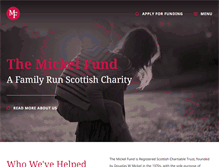 Tablet Screenshot of mickelfund.org.uk
